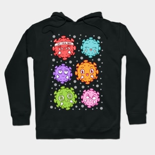 cute covid corona virus Hoodie